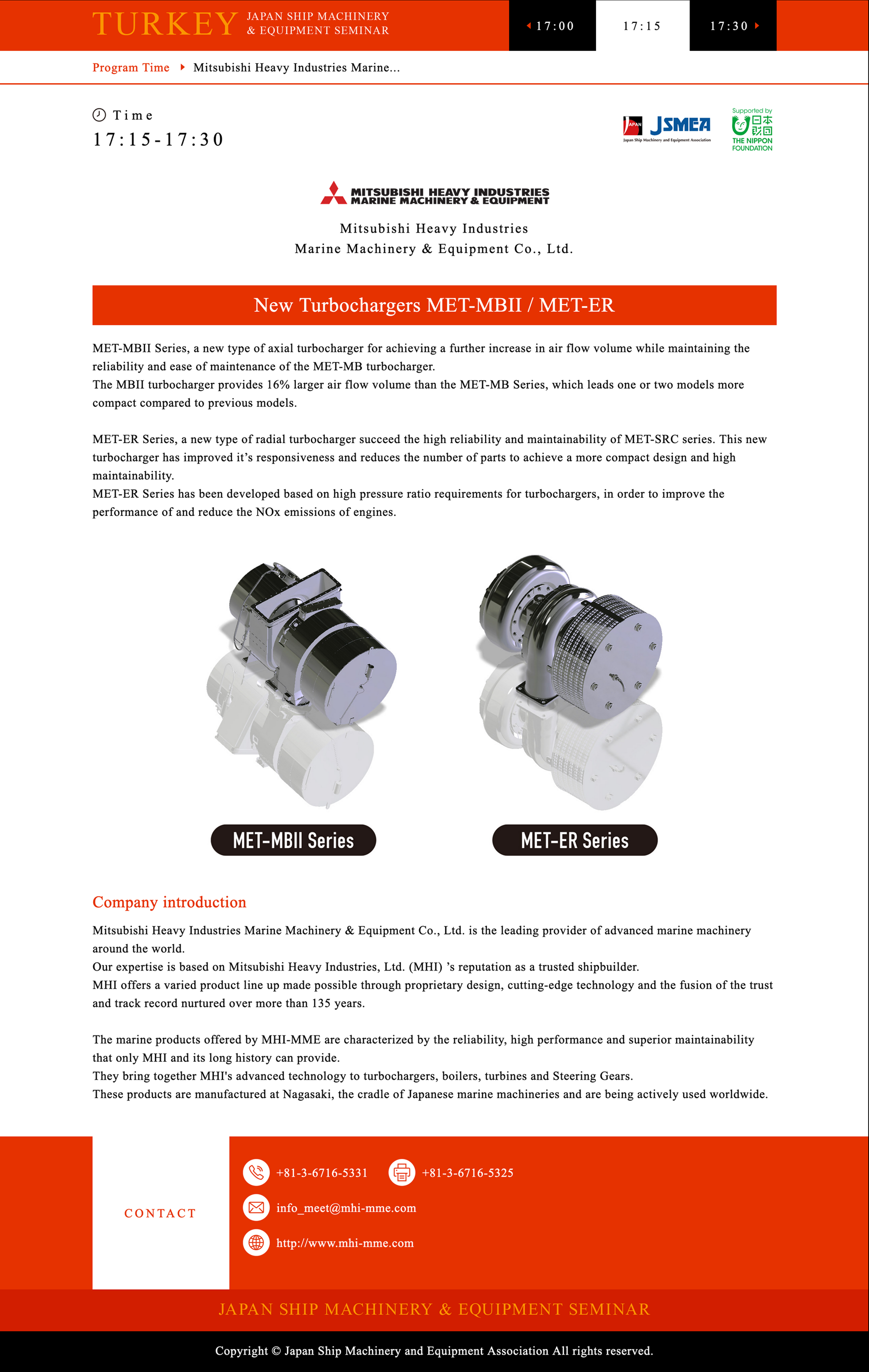 2019 TURKY Japan Ship Machinery & Equipment Seminar