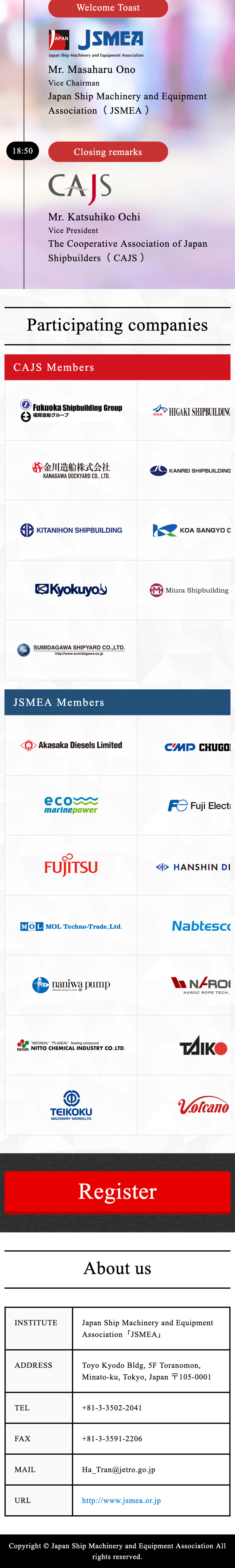 SINGAPORE-JAPAN Japanese Shipbuilding & Ship Machinery Seminar